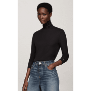 Tommy Hilfiger - SLIM TENCEL ROLL NK, BDS
