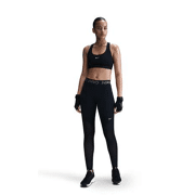 Nike - Women's Mid-Rise Full-Length Mesh-Paneled Legging