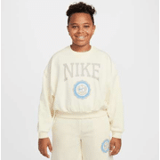 Nike - Sportswear Club Sweatshirt van sweatstof met ronde hals voor meisjes
