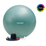 Tunturi - Fitnessbal - Anti burst - Inclusief pomp 65 CM, Petrol