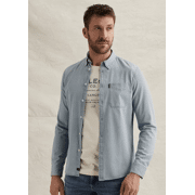 PME Legend - Overhemd van denim met stitching details