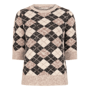 Esqualo - Sweater s/slve argyle