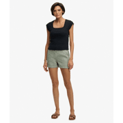 Superdry - Linnenshort met middelhoge taille