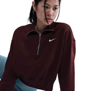 Nike -Sportswear Phoenix Fleece Oversized 1/2-Zip Crop Sweater Dames