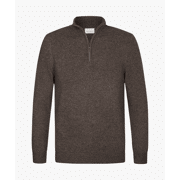 Profuomo -  Bruin Wollen Trui half zip