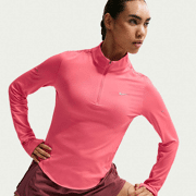 Nike - T-shirt de course Swift Dri-FIT Half Zip UV  femmes