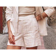Esqualo - Shorts linen striped