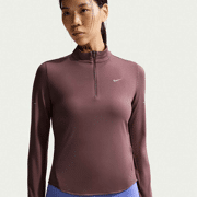 Nike - T-shirt de course Swift Dri-FIT Half Zip UV  femmes