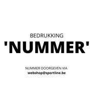 Bedrukking 'Nummer' op kledij