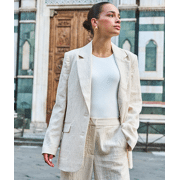 Esqualo - Blazer Oversized linen mix