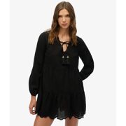 Superdry - Robe courte brodée à plusieurs niveaux