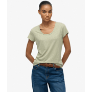 Superdry - Studios T-shirt met laag uitgesneden ronde hals