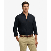 Superdry - Riviera Linnen Overhemd met Lange Mouwen