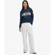 Superdry - Linnen Lage Taille Broek