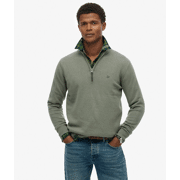 Superdry - Essentials Katoenen Halve Rits Trui