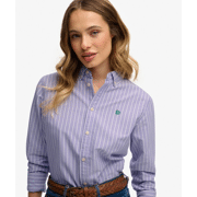 Superdry - Slim Oxford Button Down Overhemd met Lange Mouwen