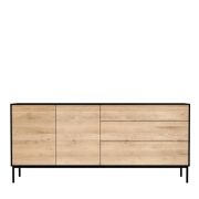 Oak Blackbird Sideboard - 2 doors - 3 drawers - 180 x 90 x 45 cm
