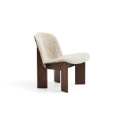 Chisel lounge chair upholstered