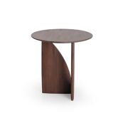 Teak Geometric Side Table