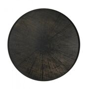 Black Slice Driftwood Tray XL - ø 92 x 4 cm