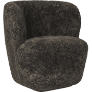 Stay Lounge sheepskin - black base