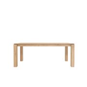 Oak Slice Dining Table - 200 x 100 x 76 cm