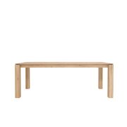 Oak Slice Dining Table - 220 x 100 x 76 cm