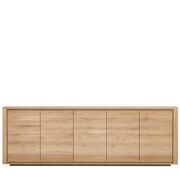 Oak Shadow sideboard (5 doors) - 250 x 84 x 45 cm
