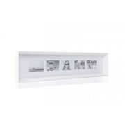 Prado fotokader (5 foto's) Wit - 101 x 23 x 7 cm