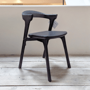 Bok stoelen zwart leder (expo)