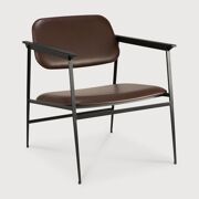 DC lounge chair chocolate leather (outlet)