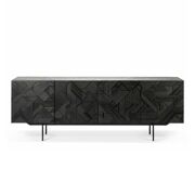 Teak Graphic Sideboard 4 deuren