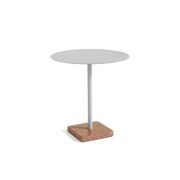 Terrazzo tafel Rond Grijs / Antraciet - ø 70 x 74 cm