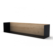 Oak U Shelf Large - Black - 70 x 70 x 15 cm