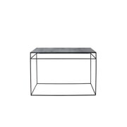 Charcoal Console - Heavy Aged - 122 x 36 x 81 cm