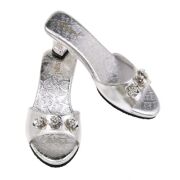 Schoentjes Mariposa maat 30/31, slipper met hoge hak zilver - Souza 103310