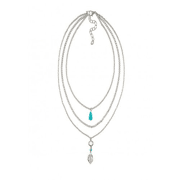 Souza Halsketting Marte, zilver-turquois