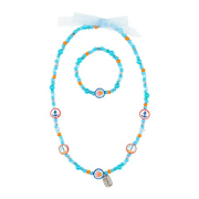 Halsketting + armband Marit, marine - Souza 104611