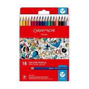 Caran D'Ache - School Line Watersoluble Pencils - 18 stuks