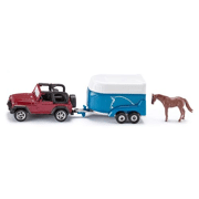 Jeep Wrangler met paardentrailer - SIKU 1651