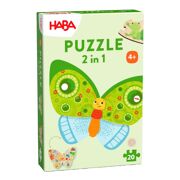 2 in 1 puzzel - Vlinder 20 stuks - HABA 2010075001