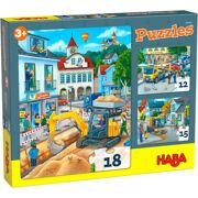 Puzzels In de stad 12-15-18 stuks - HABA 306479
