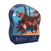 Crocodile Creek - Mini Shaped Puzzle - Pirates (24 st)