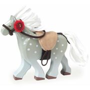 Houten paard met zadel grijs - Le Toy Van BK836