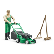 Bruder Tuinman met grasmaaier en tuingereedschap - BRUDER 62103