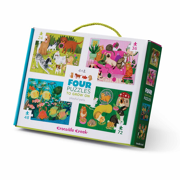 Crocodile Creek Puzzel Set van 4 puzzels Huisdieren 24-36-48-72 stuks - Crocodile Creek CC29755