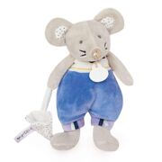 La petite souris va passer - Emile in pyjama (blauw) - Doudou DC3508
