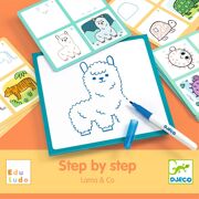 Eduludo Stap voor stap tekenen Lama & Co - DJECO DJ08269