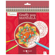 Kleurboek Graffy Pop Mandala kerst - Avenue Mandarine GY029
