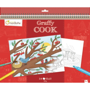 Kleurboek Graffy Cook Delicatessen - Avenue Mandarine GY032